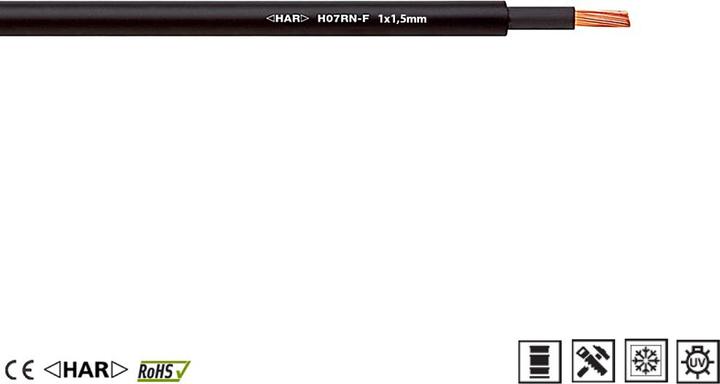 Lapp H07RN-F 1x1,5mm High-End Gummileitung 1600096 (1 m)