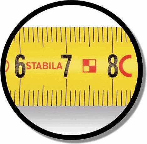 Produktbild Stabila Taschenbandmass BM 100, metrische Skala (M)