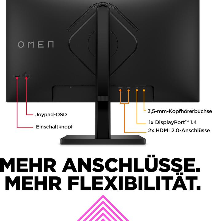 Immagine prodotto HP OMEN/24/23,8" /IPS/FHD/165Hz/1ms/Nero/2R (1920 x 1080 pixel, 23.80")
