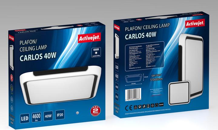 Actual product image Activejet LED ceiling light AJE-CARLOS 40W (5000 lm, E27)
