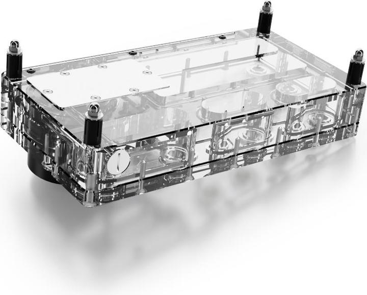 Actual product image Alphacool Core Distro Plate 240 Left with VPP Pump