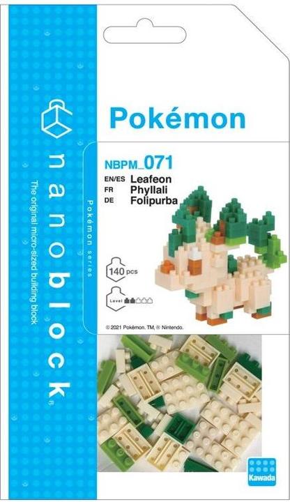 Image du produit Nanoblock Pokémon Leafeon Niveau 3 Modèle de bloc de construction