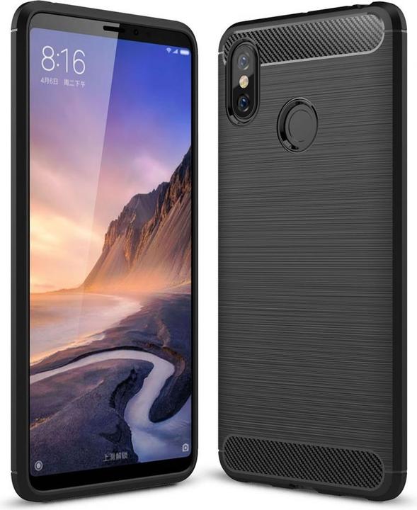 Produktbild Screenguard Xiaomi Mi Max 3 Hülle Carbon Brushed Soft TPU (Xiaomi Mi Max 3)