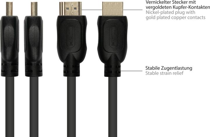 Immagine prodotto Good Connections Cavo di collegamento HDMI 2.0b, maschio (tipo A) a maschio Mirco (tipo D), 4K / UHD @60Hz, 18 (2 m, HDMI)