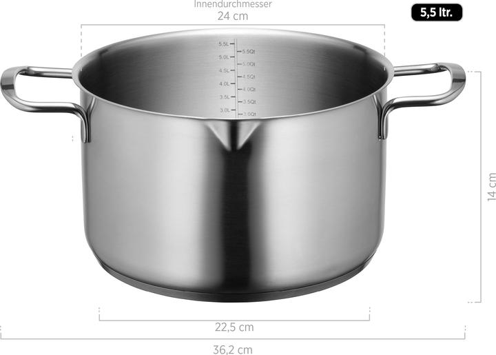 Produktbild Mäser Sanvito (24 cm, Kochtopf, Edelstahl)