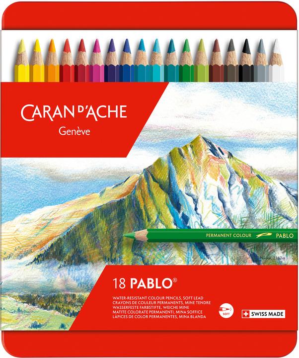 Immagine prodotto Caran d'Ache Pablo Metallschachtel (Multicolore, 18 x)