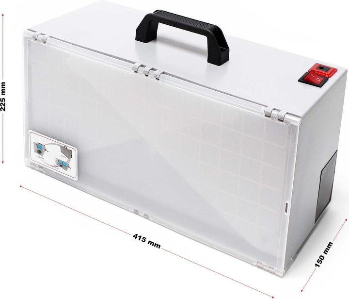 Produktbild Wiltec Komplett Set Airbrush Absauganlage 4m³/min 52dB Absaugung Farbe Farbnebel