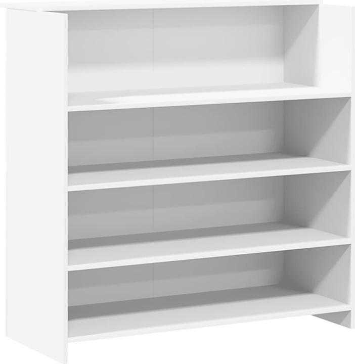 Image du produit VidaXL Comptoir d'accueil Blanc 180x50x103,5 cm Bois composite Comptoir d'accueil