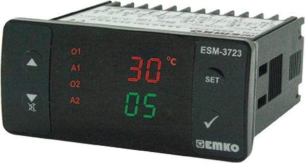 Produktbild Emko Elektronik A.S. Temperaturregler, PID/EIN/AUS, Analog, 230V, SSR/Relais (ESM-3723.5.5.5.0.2/01.01/1