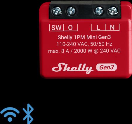 Immagine prodotto Shelly 1PM Mini Gen3 (Attuatore dell'interruttore)