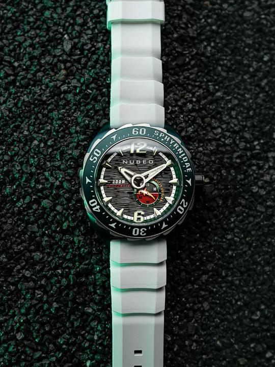 Actual product image Nubeo NB-6092-02 Sphyrnidae Limited (Diving watch)