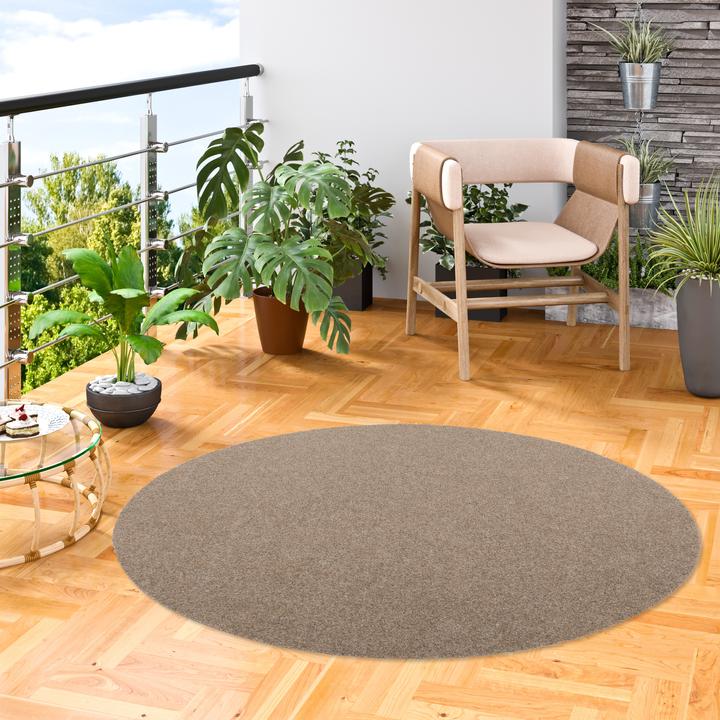 Produktbild Snapstyle Kunstrasen Rasenteppich mit Noppen Kingston Rund (100 x 100 cm)