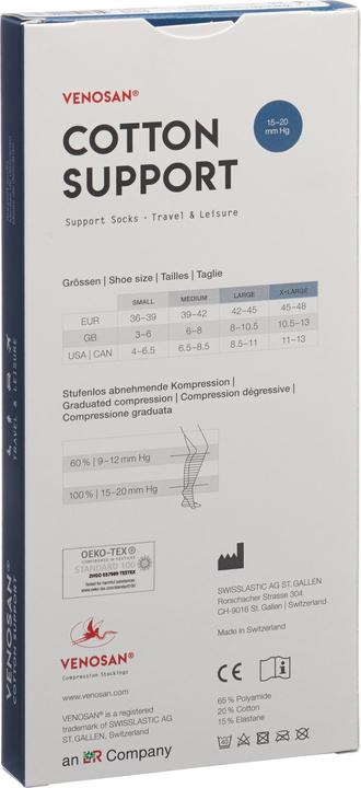 Produktbild Venosan COTTON SUPPORT Socks A-D S beige (S)