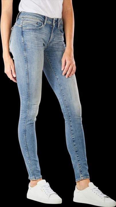 Produktbild G-Star Midge Zip Mid Skinny Jeans vintage aged destroy (W25/L28)