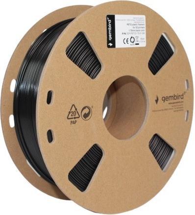 Produktbild Gembird * Filament 3D-Drucker PETG / 1,75 mm / 1 kg / Schwarz (PETG, 1.75 mm, 1000 g, Schwarz)