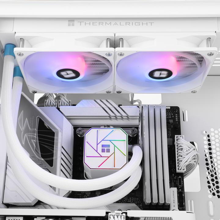 Produktbild Thermalright AQUA ELITE 240 WHITE ARGB V3 computer cooling system Processor Liquid cooling kit 1...