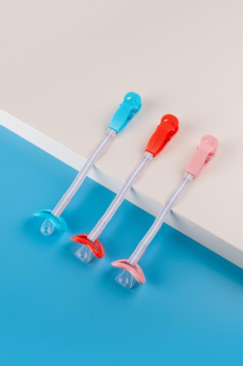 Actual product image Curaprox Baby dummy holder coral (1 x, from birth)