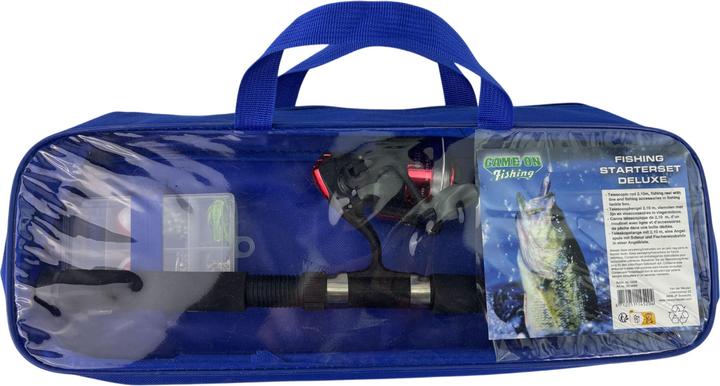 Produktbild Game on fishing Starterset Deluxe in der Aufbewahrungstasche (Teleskoprute, 28 cm)