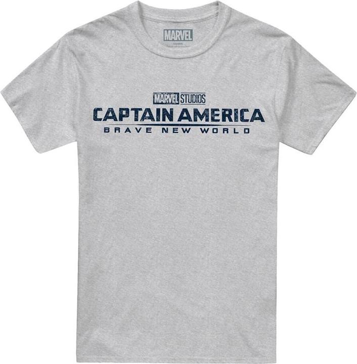 Actual product image Captain America Mens Distressed Logo T-Shirt (3XL)