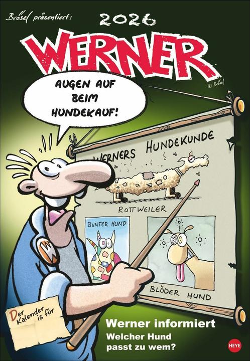 Actual product image Werner Kalender 2026 (Hardcover, German)