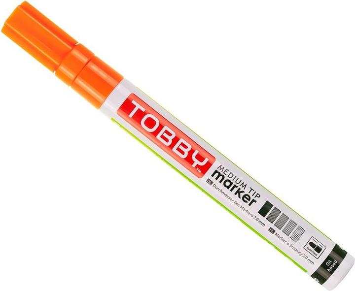 Produktbild Tobby Hellorangefarbener UV-Ölmarker (Hellorange)