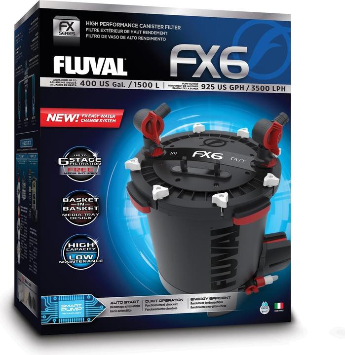 Produktbild Fluval Fx6 3500l/H (1500 l, Aussenfilter, Süsswasser, Meerwasser)