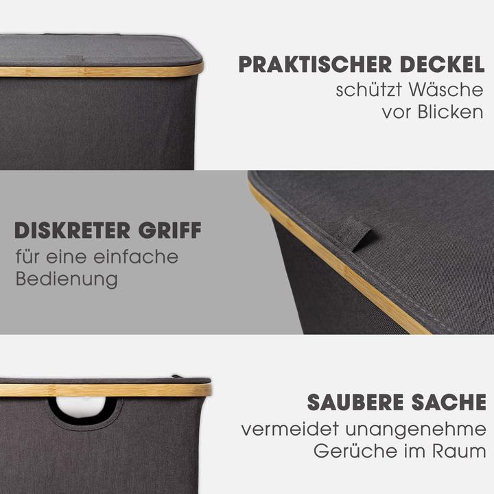 Produktbild Hennez Wäschekorb mit Deckel (100 l)