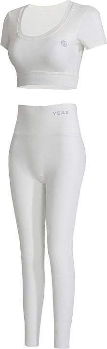 Yeaz CLUB LEVEL SET Short Top Leggings M (White) (M)
