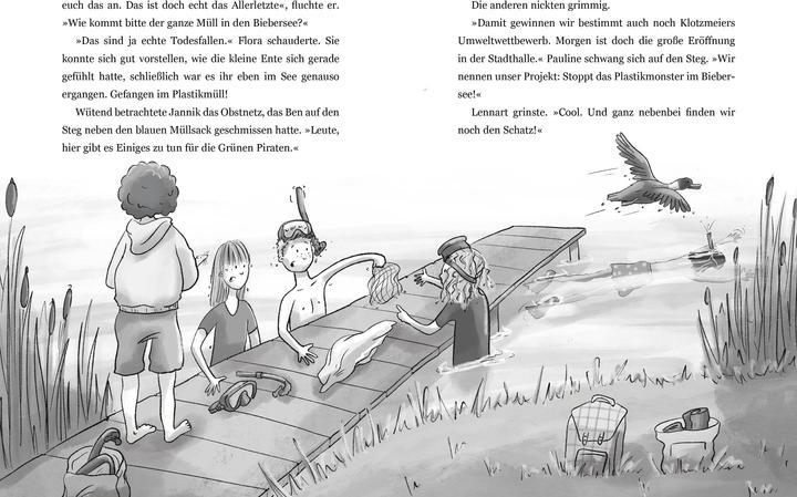 Produktbild Die Grünen Piraten - Plastikplage im Biebersee (Deutsch, Corinna Böckmann, Andrea Poßberg, 2023)