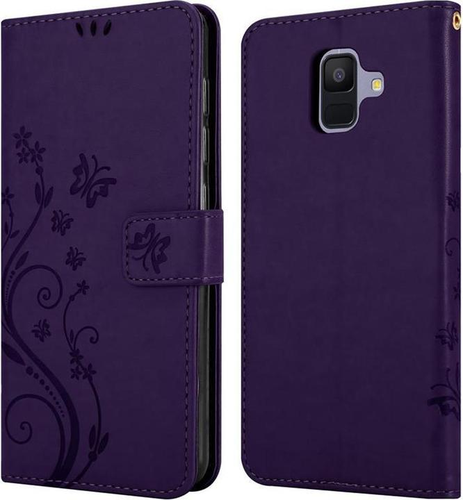 Actual product image Cadorabo Flower Book cover (Samsung Galaxy J6 (2018))
