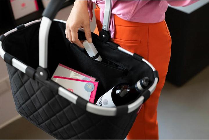 Actual product image reisenthel Shopping Basket Carrybag Rhombus Black