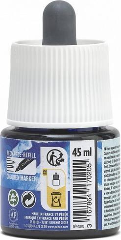 Image du produit Pebeo Encre à base d'eau Colorex (Bleu outremer, 45 ml)