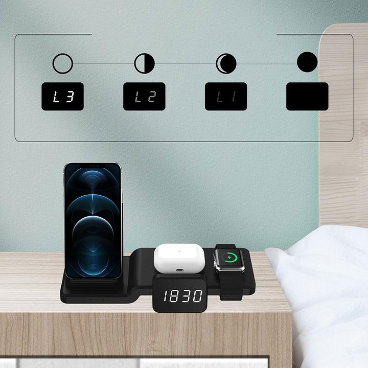 Immagine prodotto Apfelkiste Stazione di ricarica rapida Qi Apple Watch / Smartphone / AirPods (15 W)
