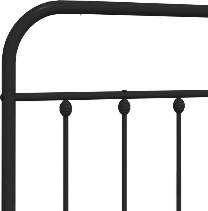 Produktbild VidaXL Kopfteil Metall Schwarz 80 cm, Farbe: Schwarz, Material (85 x 3 x 100 cm)