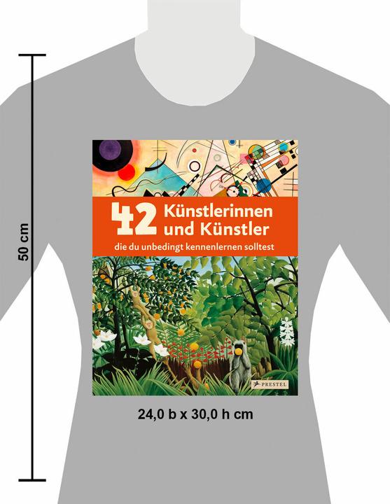 Immagine prodotto 42 Künstlerinnen und Künstler, die du unbedingt kennenlernen solltest (Tedesco, Florian Heine, Alison Baverstock, Angela Wenzel, Doris Kutschbach, Dito di Brad, Bettina Schümann, 2024)