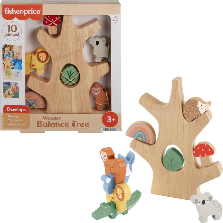 Immagine prodotto Fisher-Price Albero di equilibrio in legno animal fun