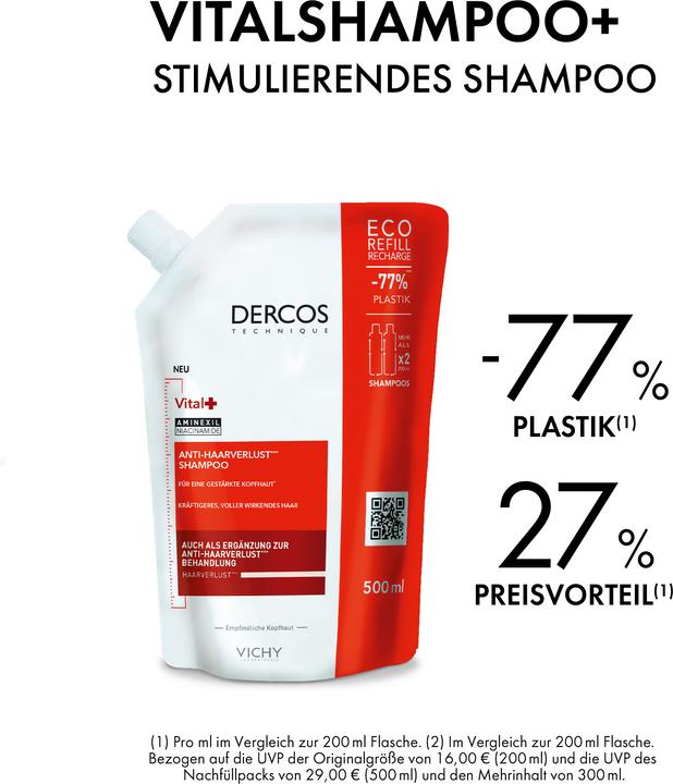 Actual product image Vichy Dercos Vital (500 ml, Liquid shampoo)