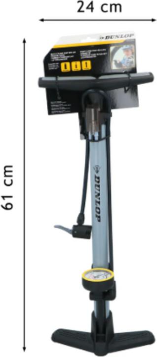 Actual product image Dunlop Bicycle floor pump black/grey