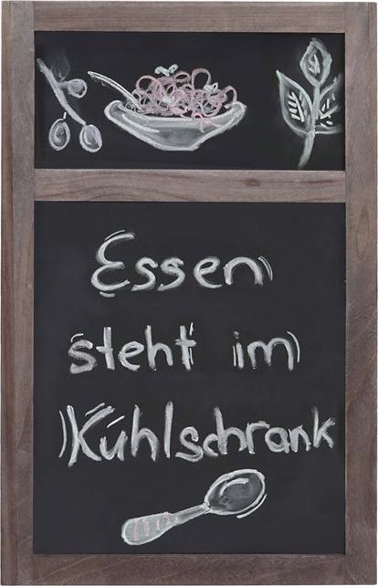 Produktbild Mendler Werbetafel HWC-C51, Wandtafel Kreidetafel, 55x34x2cm, Holz Shabby-Look Vintage - grau-braun (55 x 34 x 2 cm)