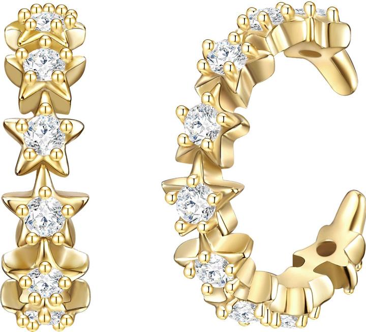 Produktbild Glanzstücke München Damen Sterne Sterling Silber Zirkonia gelbgold - 24529 (Sterling Silber)