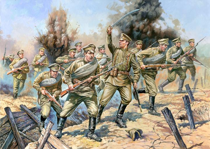 Immagine prodotto Zvezda 500788082 - Set di figure della fanteria russa della prima guerra mondiale in scala 1:72