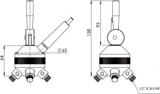 Actual product image Bernardo Cantina Bernardo - Revolverkopf MK 2 mit 4 Stationen, inkl. Einsätze