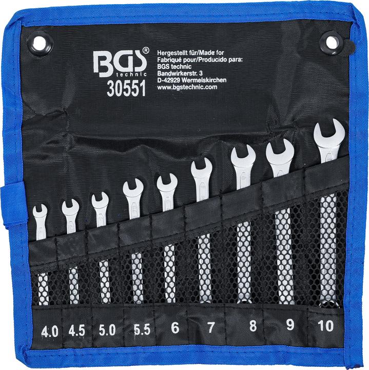 Produktbild BGS Maul-Ringschlüssel-Satz (6 mm, 10  mm, 7 mm, 5 mm, 8 mm, 9 mm, 4 mm)