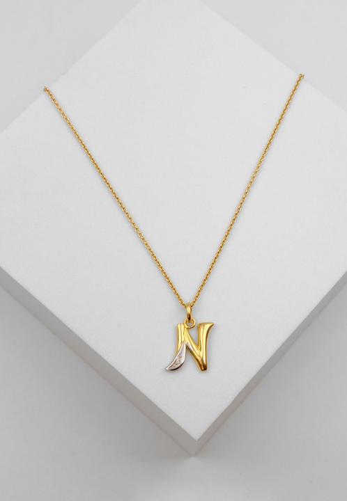 Actual product image Muau Letter (750/18 K Yellow gold)