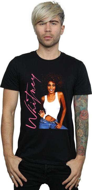 Actual product image Whitney Houston Mens Whitney Smile T-Shirt (5XL)