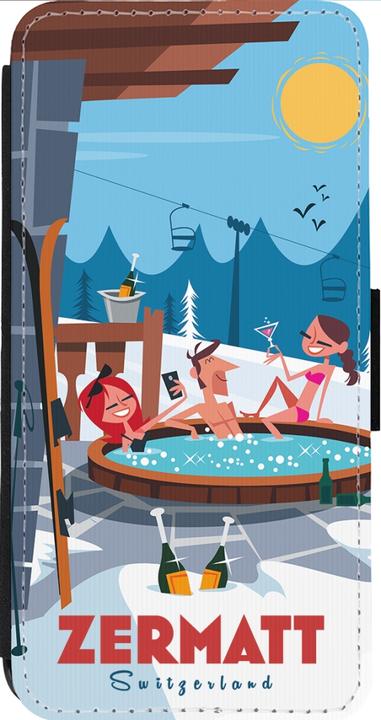 Produktbild PhoneLook Hülle Wallet schwarz Zermatt Mountain Jacuzzi (Apple iPhone 13 Pro Max)