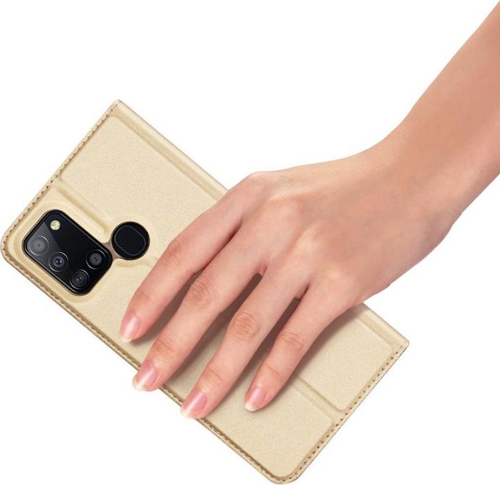 Actual product image Dux Ducis Galaxy A21s - Flip Folio Case gold (Samsung Galaxy A21s)
