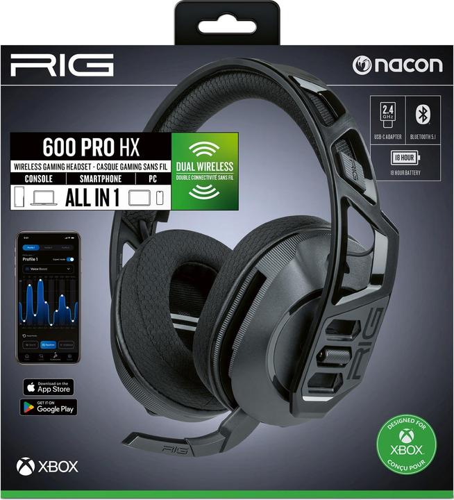 Image du produit Nacon Gaming Casque de jeu sans fil RIG 600 PRO HX (Sans fil)