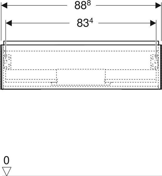 Produktbild Geberit ONE Waschtischunterschrank, 1 Schublade, 88,8x26,6x47cm, 505.073.00. (52.5 x 47 x 32 cm)