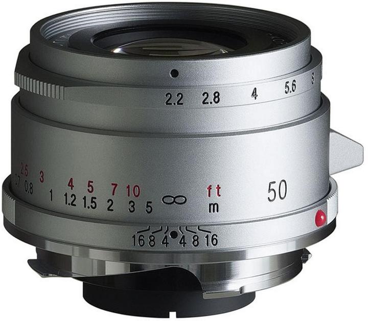 Actual product image Voigtländer Colour-Skopar 50mm / 2.2 VM silver (Leica M, full size)